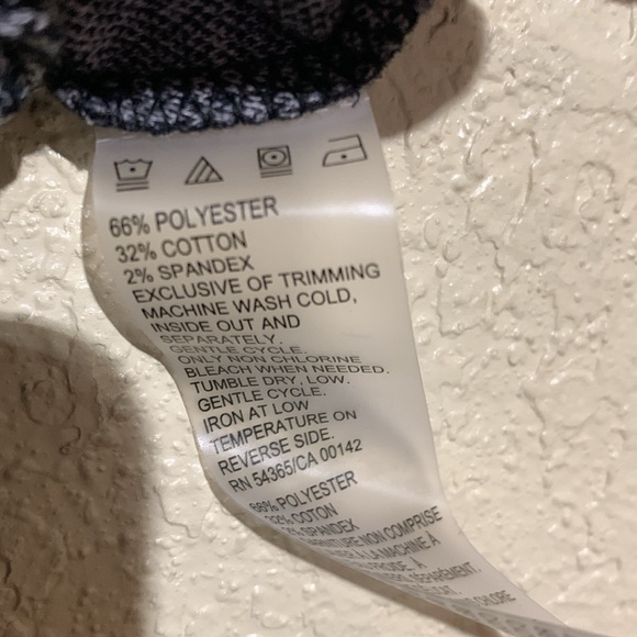 Allison Daley Jacket Blazer SP Gray Black Stretchy Hounds Tooth Print Zip Up - Picture 9 of 16